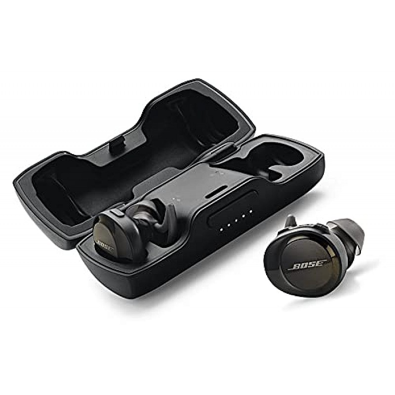 Bose soundsport free true wireless earbuds sweatproof bluetooth headphones for workouts and sports black