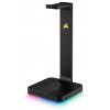 CORSAIR ST100 RGB Premium Headset Stand with 7.1 Surround Sound - 3.5mm and 2xUSB 3.0