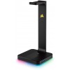 CORSAIR ST100 RGB Premium Headset Stand with 7.1 Surround Sound - 3.5mm and 2xUSB 3.0