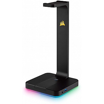 CORSAIR ST100 RGB Premium Headset Stand with 7.1 Surround Sound - 3.5mm and 2xUSB 3.0