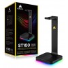 CORSAIR ST100 RGB Premium Headset Stand with 7.1 Surround Sound - 3.5mm and 2xUSB 3.0