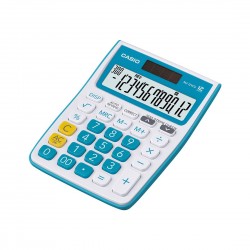 Casio MJ-12VCb-BU 300 Steps Check & Correct Colourful Desktop Calculator (Blue)