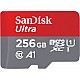 SanDisk 256GB Class 10 MicroSD Card with Adapter (SDSQUAR-256G-GN6MA) -