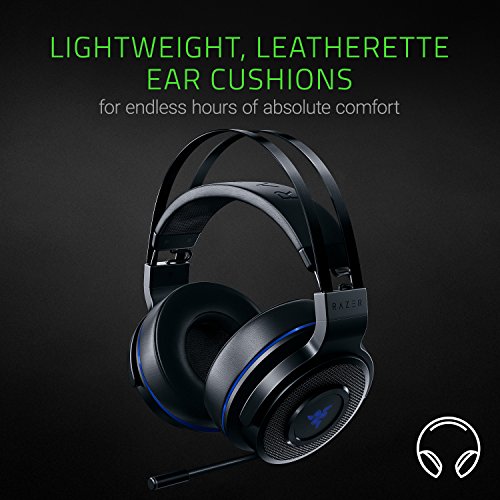 Razer Rz04-02230100-R3M1 Thresher 7.1 Bluetooth Wireless Over Ear Gaming Headphones with Leatherette Ear Cushions, with Mic Razer Rz04-02230100-R3M1 Thresher 7.1 Bluetooth Wireless Over Ear Gaming Headphones with Leatherette Ear Cushions, with Mic