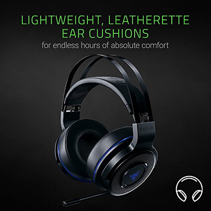 Razer Rz04-02230100-R3M1 Thresher 7.1 Bluetooth Wireless Over Ear Gaming Headphones with Leatherette Ear Cushions, with Mic