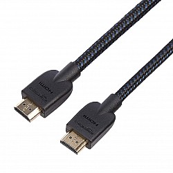 AmazonBasics High-Speed Braided HDMI Cable - 6 Feet - Supports Ethernet, 3D, 4K and Audio Return (Black)