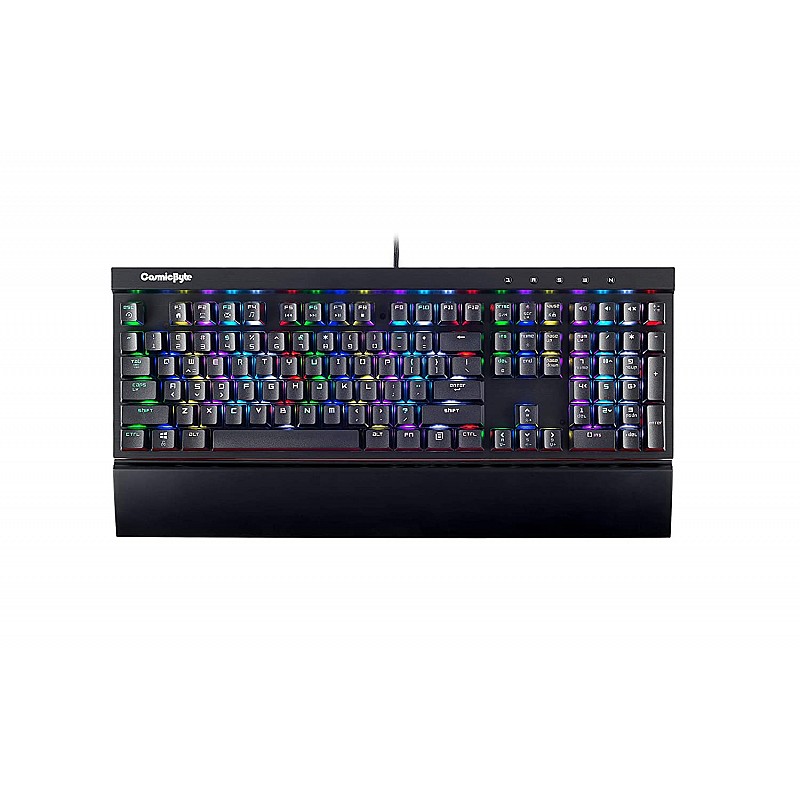 Cosmic Byte CB-GK-03 Black Eye Wired Mechanical Keyboard Real RBG Backlit with Effects Black