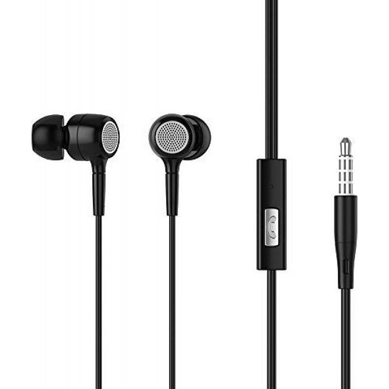 Philips SHE1515BK/94 Upbeat Earphones with Mic (Black)