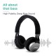 Pebble Elite – Over Ear Wireless Headset Bluetooth 4.0 HD Stereo Headphones Foldable with Mic 5-6-Hour Playtime Wired and Wireless Headphones