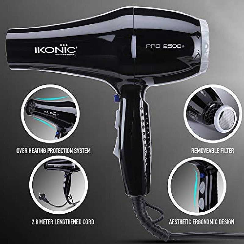 Ikonic Hair DryerPRO 2500+ Black