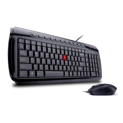 iBall Shiny MM V2.0 & Style36 Wired Desktop USB Keyboard Mouse Combo (Black)