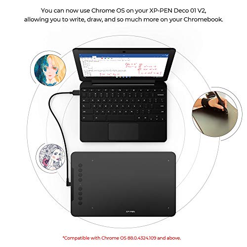 XP-Pen Deco01 V2 Digital Graphics Drawing Pen Tablet Black XP-Pen Deco01 V2 Digital Graphics Drawing Pen Tablet Black
