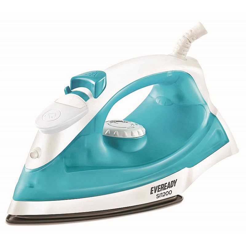 Eveready SI1200 1200-Watt Steam Irons (White with Blue) -