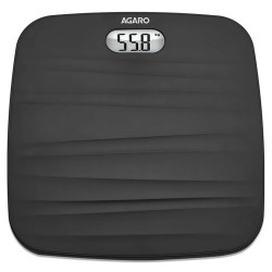 AGARO WS 502 Ultra-Lite Digital Personal Body Weighing Scale with Step-On Technology Battery Included Black