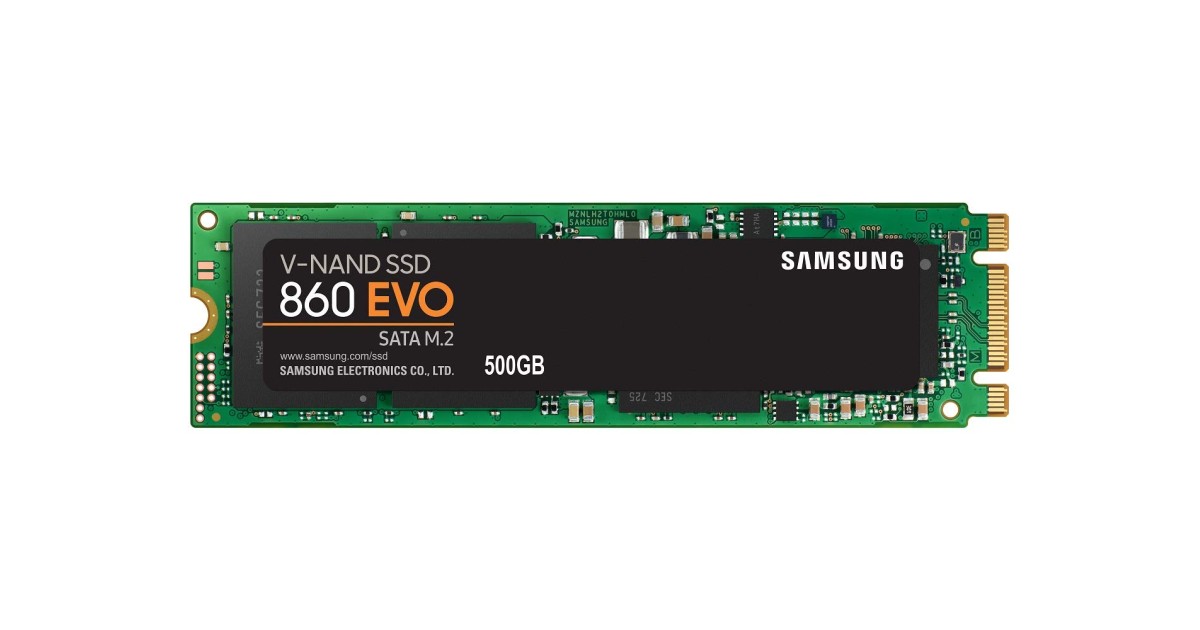 Samsung 860 EVO 500GB SATA M.2 (2280) Internal Solid State Drive (SSD)