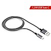 boAt A500 1.2m USB Type-C to USB-A 2.0 Male Data Cable (Grey)