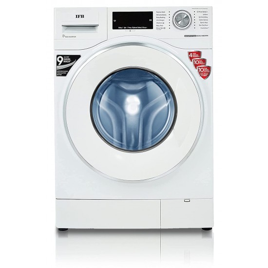 IFB 8.5 kg 5 Star Fully-Automatic Front Loading Washing Machine EXECUTIVE PLUS VX ID, White, In-Built Heater, 4D Wash technology