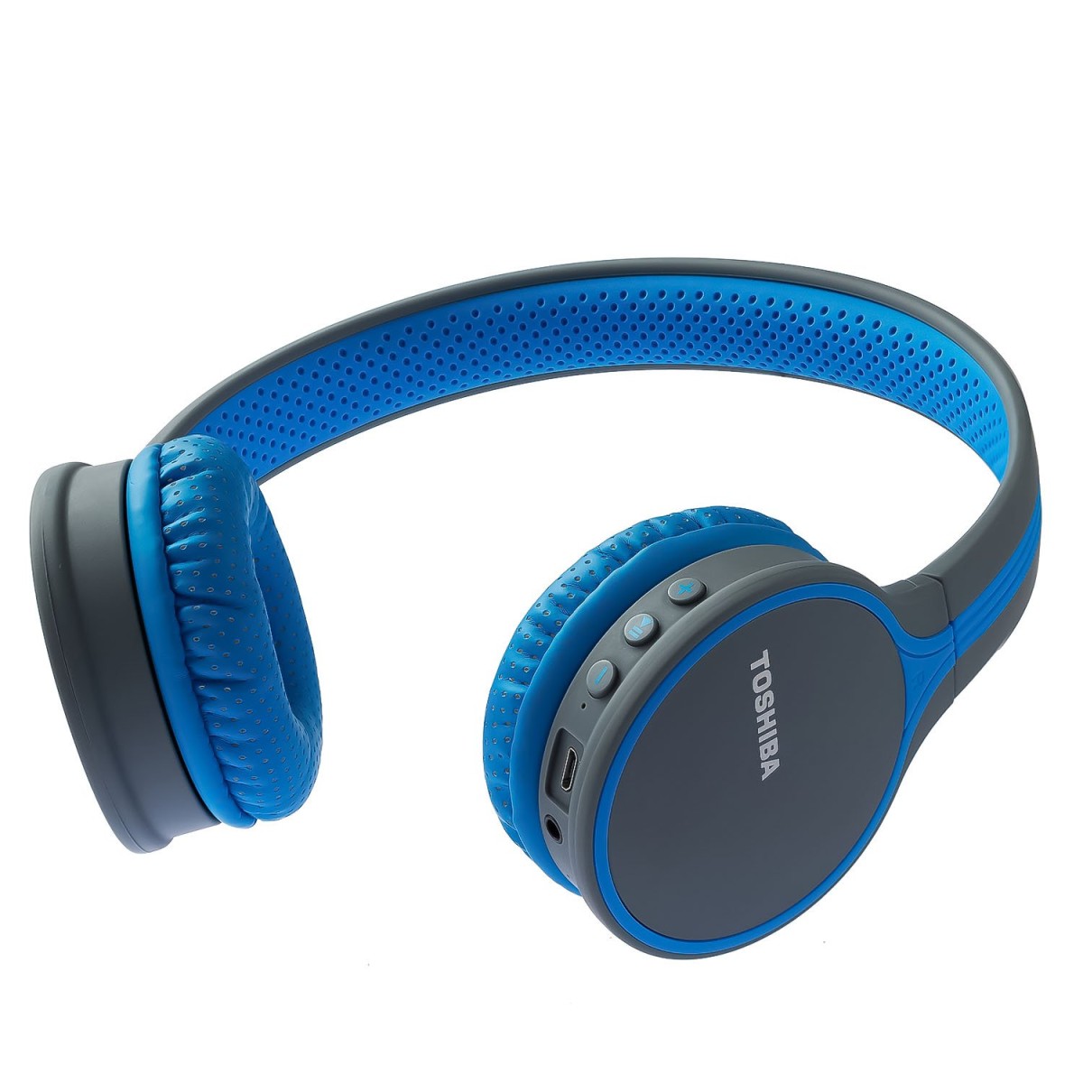 TOSHIBA Wireless Head Phones with Mic(RZE-BT180H Blue)