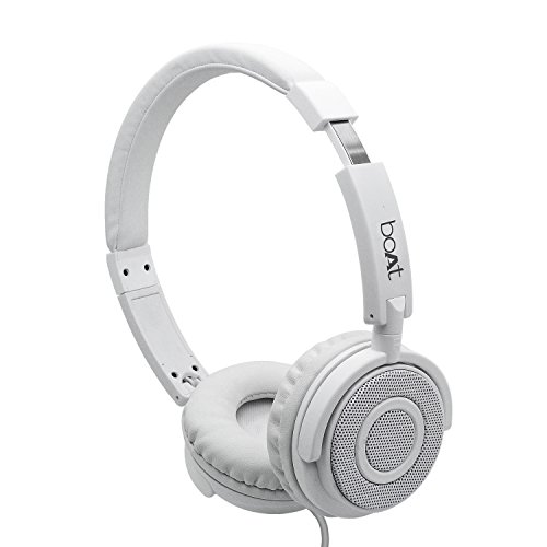 boAt Bass Heads 900 Wired Headphones with Mic (White) boAt Bass Heads 900 Wired Headphones with Mic (White)