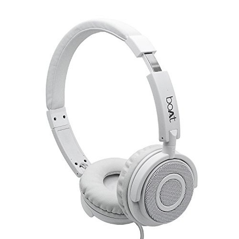 boAt Bass Heads 900 Wired Headphones with Mic (White)