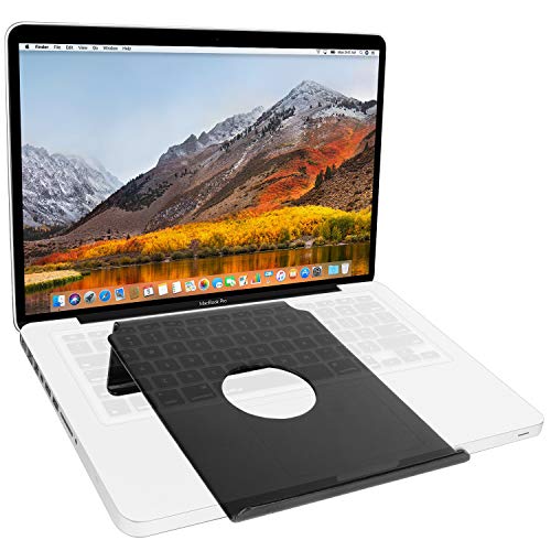 Tizum Anodised Aluminium Laptop Stand with Steady Ergonomics (Black) Tizum Anodised Aluminium Laptop Stand with Steady Ergonomics (Black)