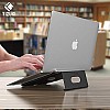 Tizum Anodised Aluminium Laptop Stand with Steady Ergonomics (Black) 