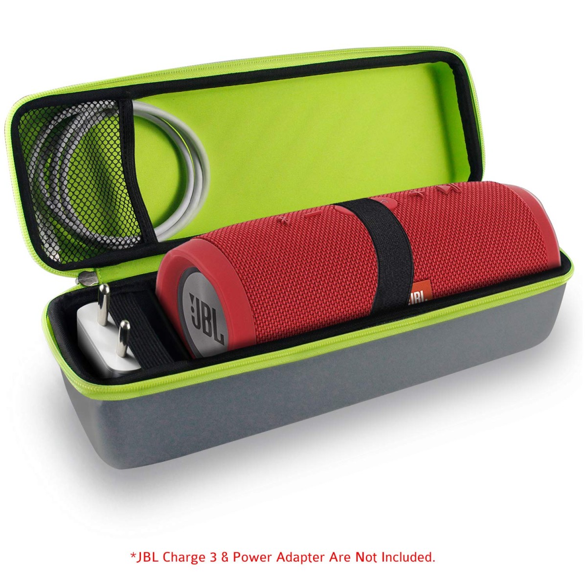 Tizum JBL-G Travel Portable Hard Case Pouch for JBL Flip 3 (Grey) Pouch only