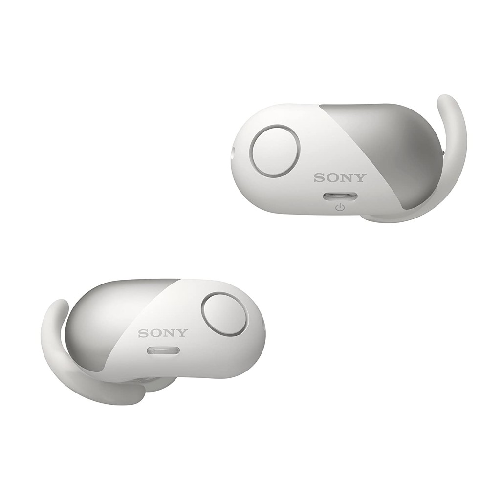 Sony WF-SP700N/W True Wireless Splash-Proof Noise-Cancelling Earbuds with Built-In Microphone White