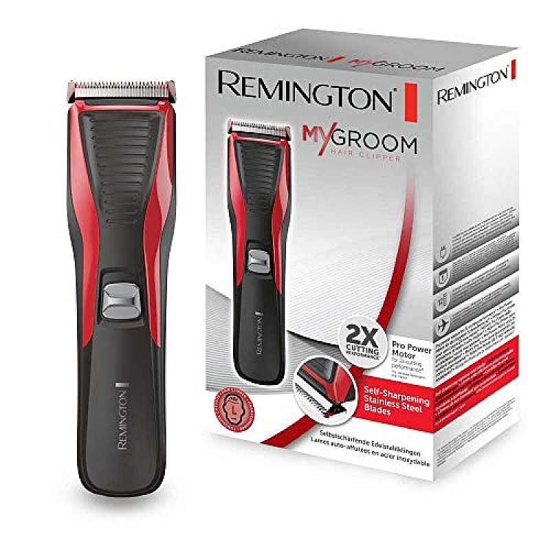 Remington Hair Clipper My Groom,(HC5100), Red/Black 