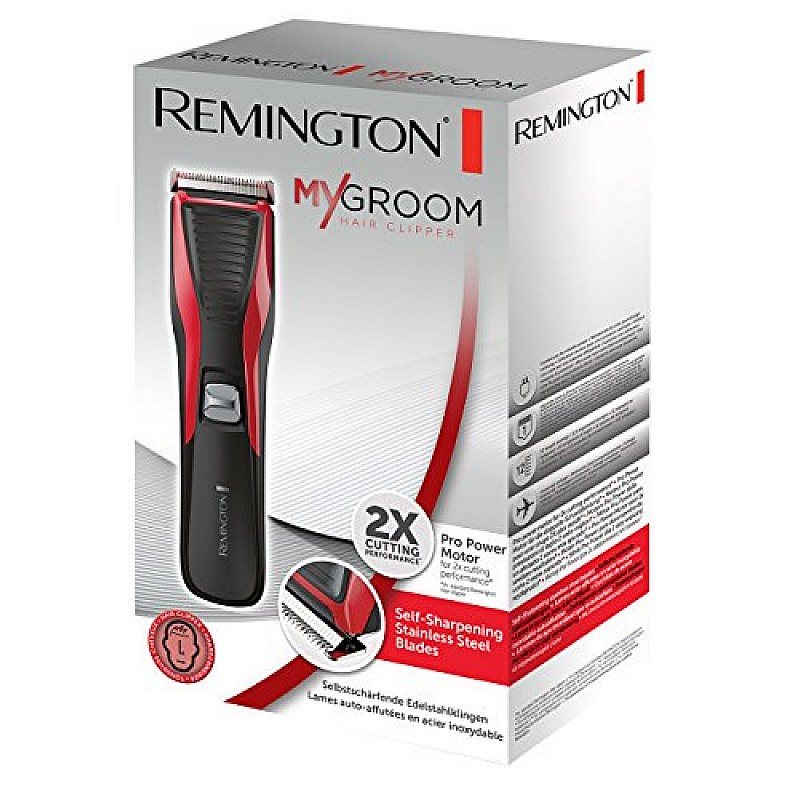 Remington Hair Clipper My Groom,(HC5100), Red/Black 