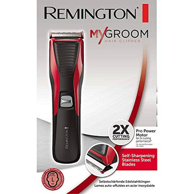 Remington Hair Clipper My Groom,(HC5100), Red/Black 