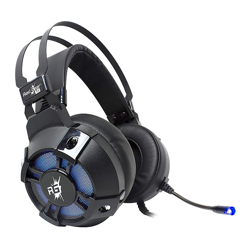 Redgear Cosmo 7.1 USB Wired Gaming Headphones with RGB LED Effect Black