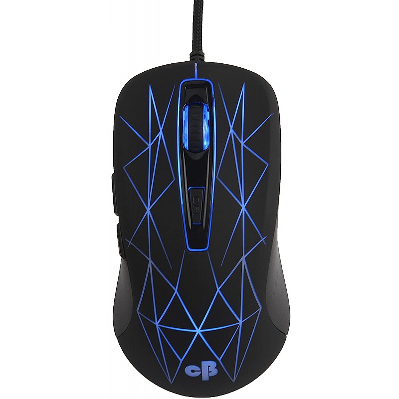 Cosmic Byte CB-M-06 Neutron 3200DPI Gaming Mouse with LED and Software (Black)