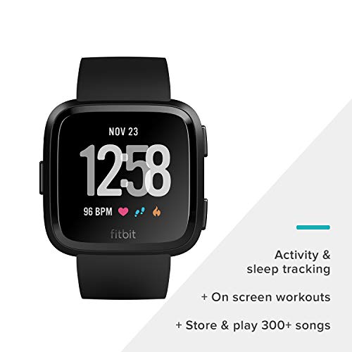 Fitbit Versa Smartwatch, Black Fitbit Versa Smartwatch, Black