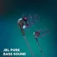 JBL T205BT by Harman Pure Bass Wireless Metal Earbud Headphones with Mic (Blue) 