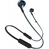 JBL T205BT by Harman Pure Bass Wireless Metal Earbud Headphones with Mic (Blue) 