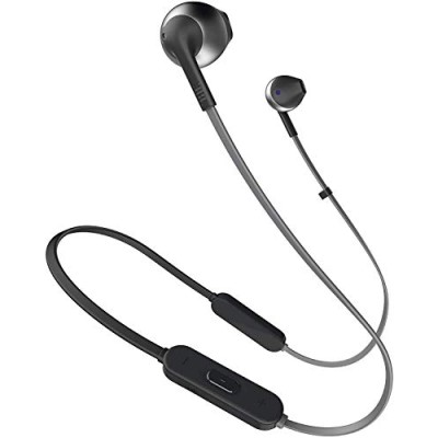 JBL T205BT Pure Bass Wireless Metal Earbud Headphones with Mic (Black) JBL T205BT Pure Bass Wireless Metal Earbud Headphones with Mic (Black)