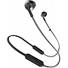 JBL T205BT Pure Bass Wireless Metal Earbud Headphones with Mic (Black)