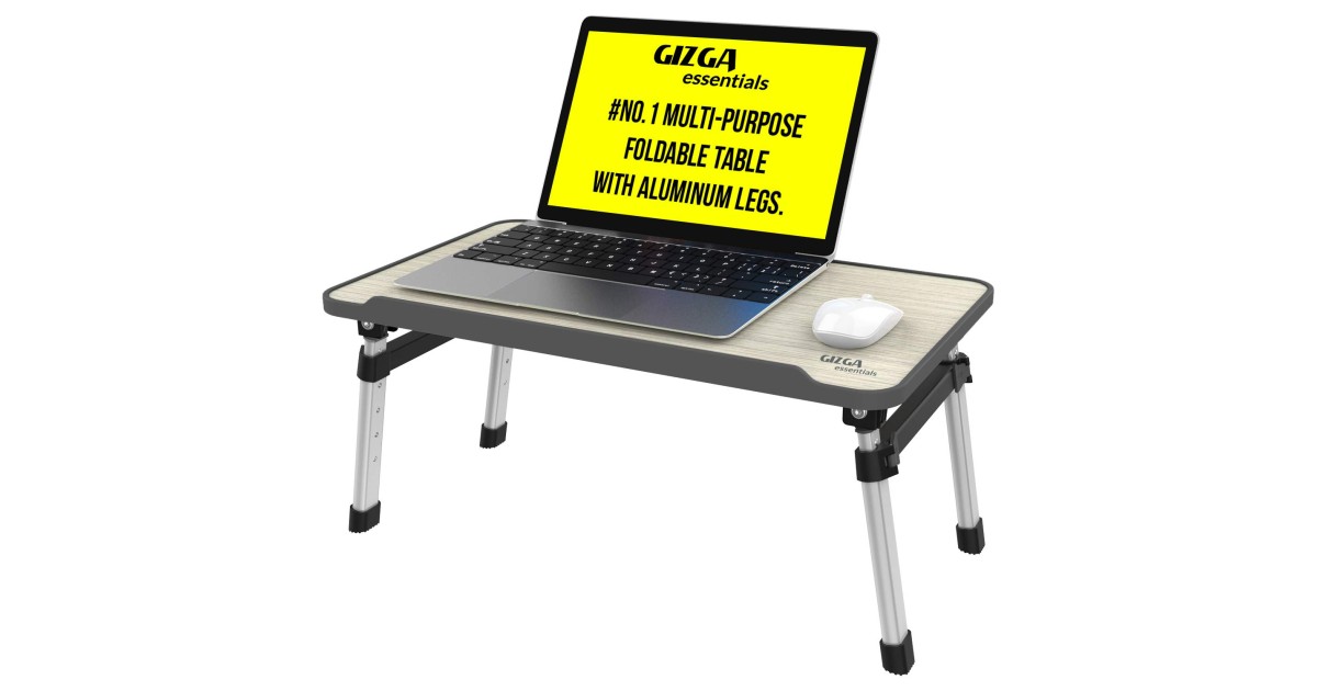 Gizga Essentials Laptop Table (Grey)