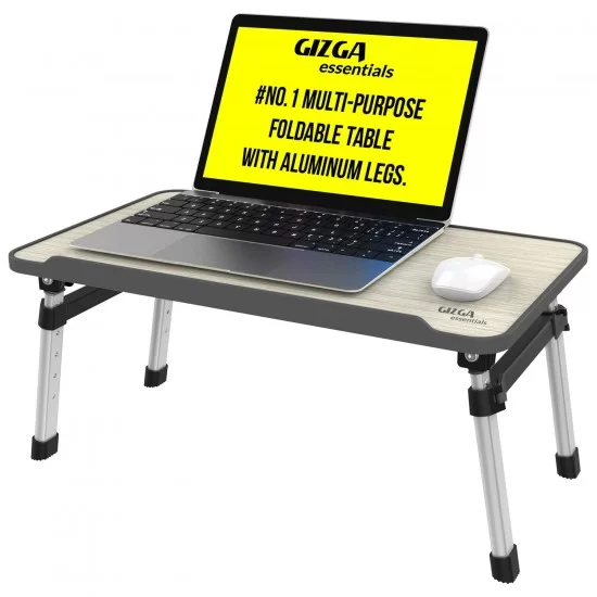 Gizga Essentials Laptop Table (Grey)