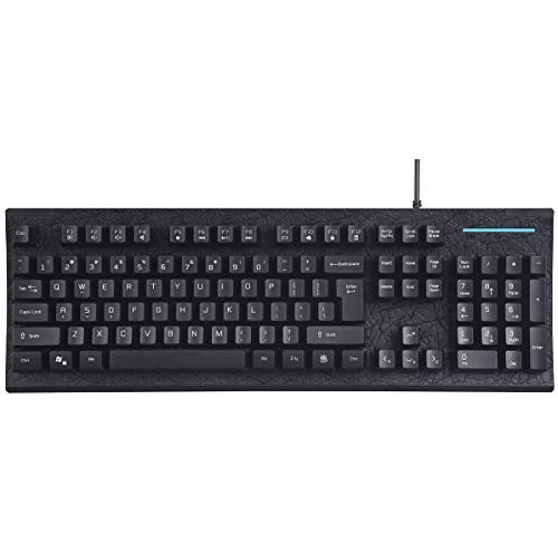 Live Tech Phantom Plus Wired Mechanical Keyboard with RGB LED Backlit, Blue Switch with USB Gold Plated UV Coated Anti-Ghosting Keys (Black)