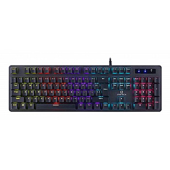 Live Tech Phantom Plus Wired Mechanical Keyboard with RGB LED Backlit, Blue Switch with USB Gold Plated UV Coated Anti-Ghosting Keys (Black)