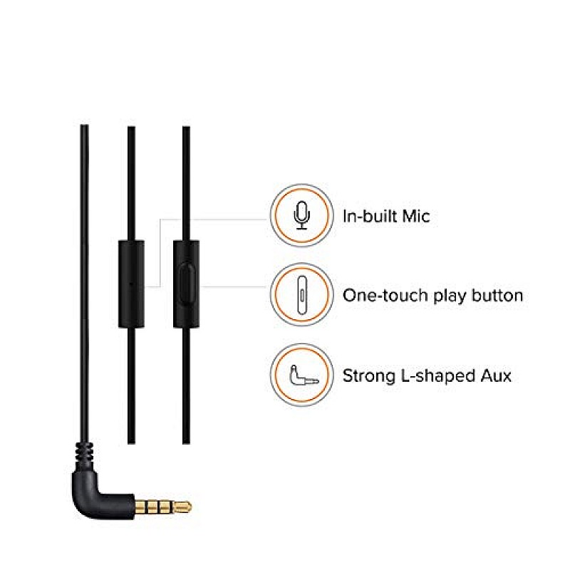 Mi Earphone Basic with Ultra Deep Bass & Aluminium Alloy Sound Chamber (Black)