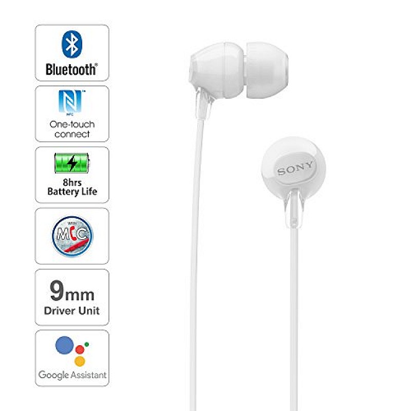 Sony WI-C300 Wireless in-Ear Headphones (White)