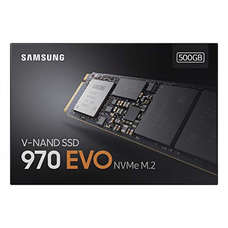 Samsung 970 Evo 500GB NVME M.2 High Speed Solid State Drive with V-Nand