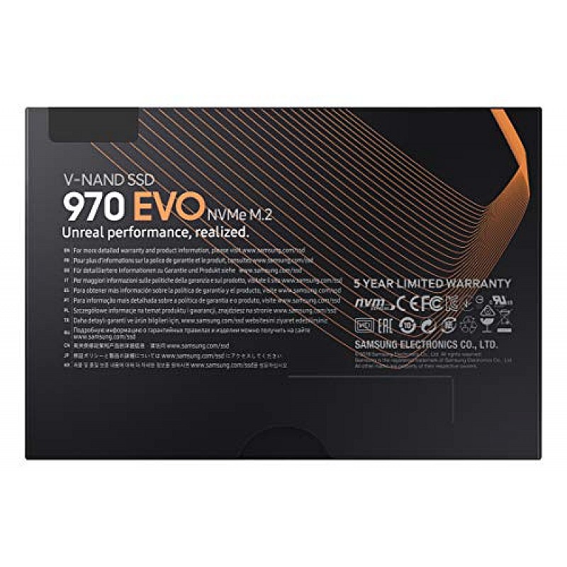 Samsung 970 Evo 500GB NVME M.2 High Speed Solid State Drive with V-Nand