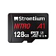 Strontium Nitro A1 128GB Micro SDXC Memory Card 100MB/s A1 UHS-I U3 Class 10 with High Speed Adapter for Smartphones 