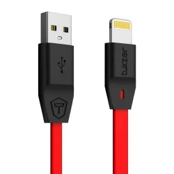 Tukzer Lightning Cable 8 Pin - Apple MFi Certified - 2.4Amp Fast Charge (Red- 3.2 feet)