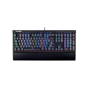 Cosmic Byte CB-GK-11 Black Eye Wired Aluminium Mechanical Keyboard, Real RBG Backlit with Effects Brown Switch Cosmic Byte CB-GK-11 Black Eye Wired Aluminium Mechanical Keyboard, Real RBG Backlit with Effects Brown Switch