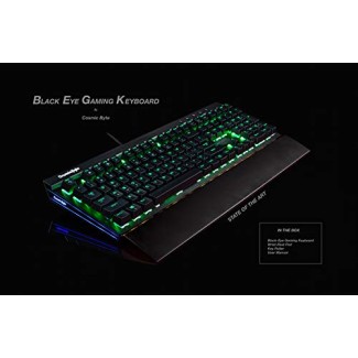 Cosmic Byte CB-GK-11 Black Eye Wired Aluminium Mechanical Keyboard, Real RBG Backlit with Effects Brown Switch Cosmic Byte CB-GK-11 Black Eye Wired Aluminium Mechanical Keyboard, Real RBG Backlit with Effects Brown Switch